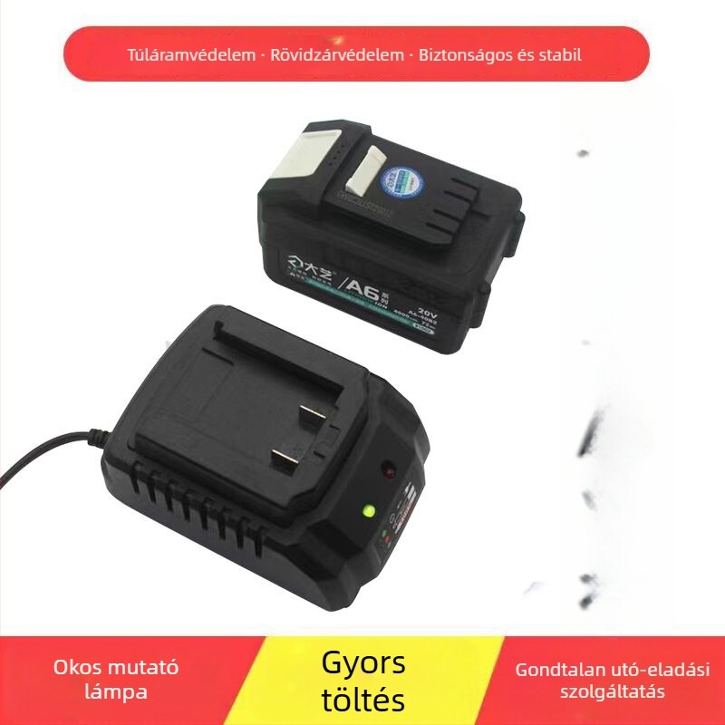 12V/16V/20V Li-ion akkumulátorok töltője A3/A5/A6/A7 típushoz