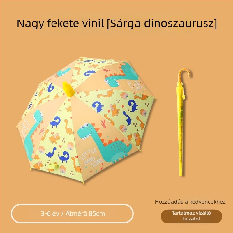 Automata gyerek esernyő, rajzfilmszerű dizájn, vinil bevonattal, 8 bordával