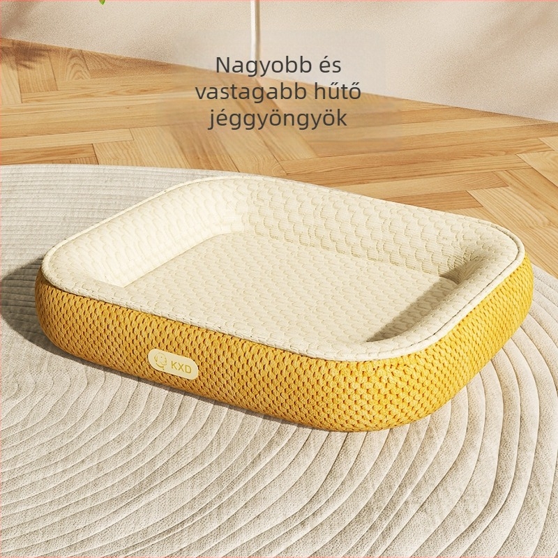 Új Ice Bean hűsítő ágy háziállatoknak, nyári hűs fészek kutyáknak és macskáknak, autóba is használható, egész évben