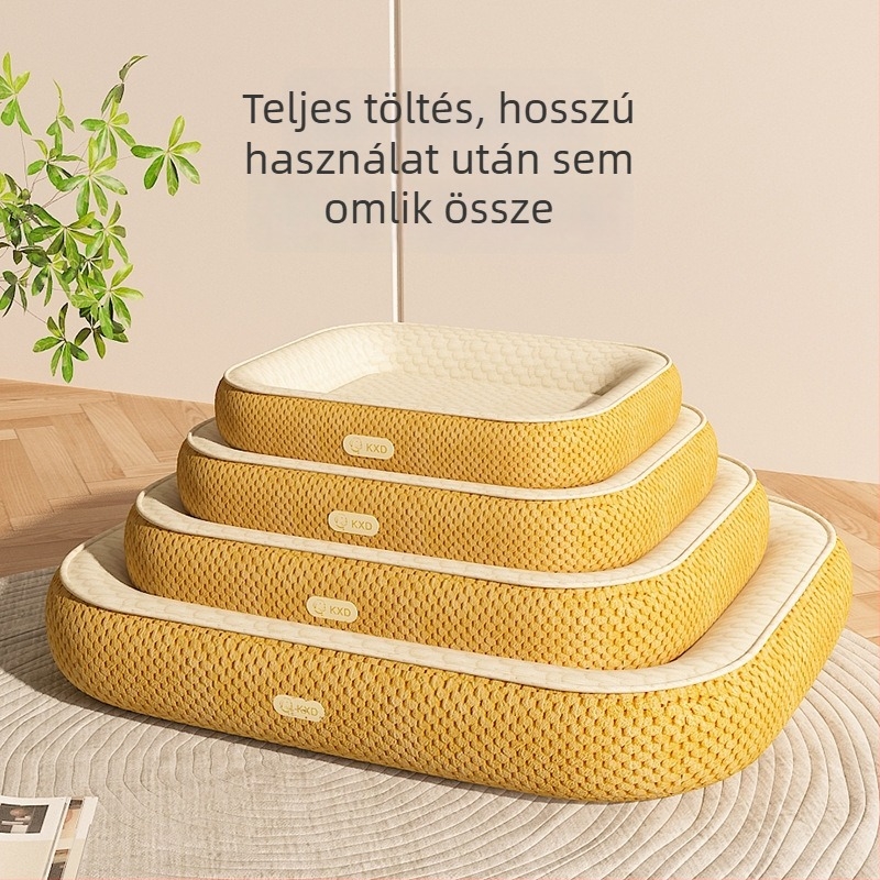 Új Ice Bean hűsítő ágy háziállatoknak, nyári hűs fészek kutyáknak és macskáknak, autóba is használható, egész évben