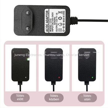 18650 Li-Polimer Lítium Akkumulátor Töltő, 8.4V 2A, bemenet AC110–220V, kimenet DC 8.4V 2A, akkumulátorcsomagokhoz