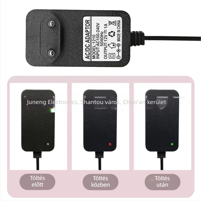 18650 Li-Polimer Lítium Akkumulátor Töltő, 8.4V 2A, bemenet AC110–220V, kimenet DC 8.4V 2A, akkumulátorcsomagokhoz