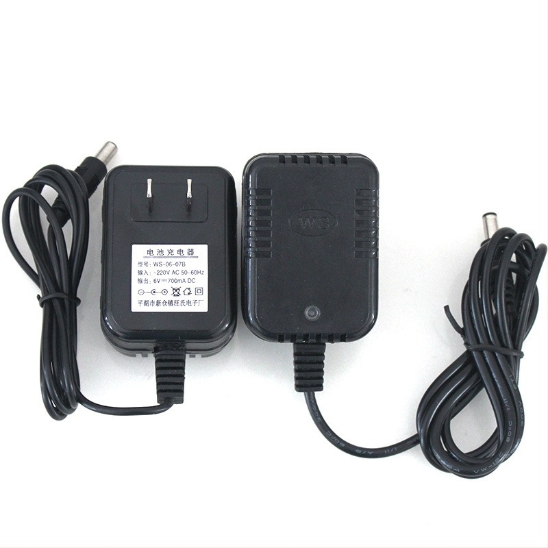 Wang's WS0607B babakocsi töltő gyermek elektromos járműhöz – 6V DC, 500 mA, AC bemenet 220V