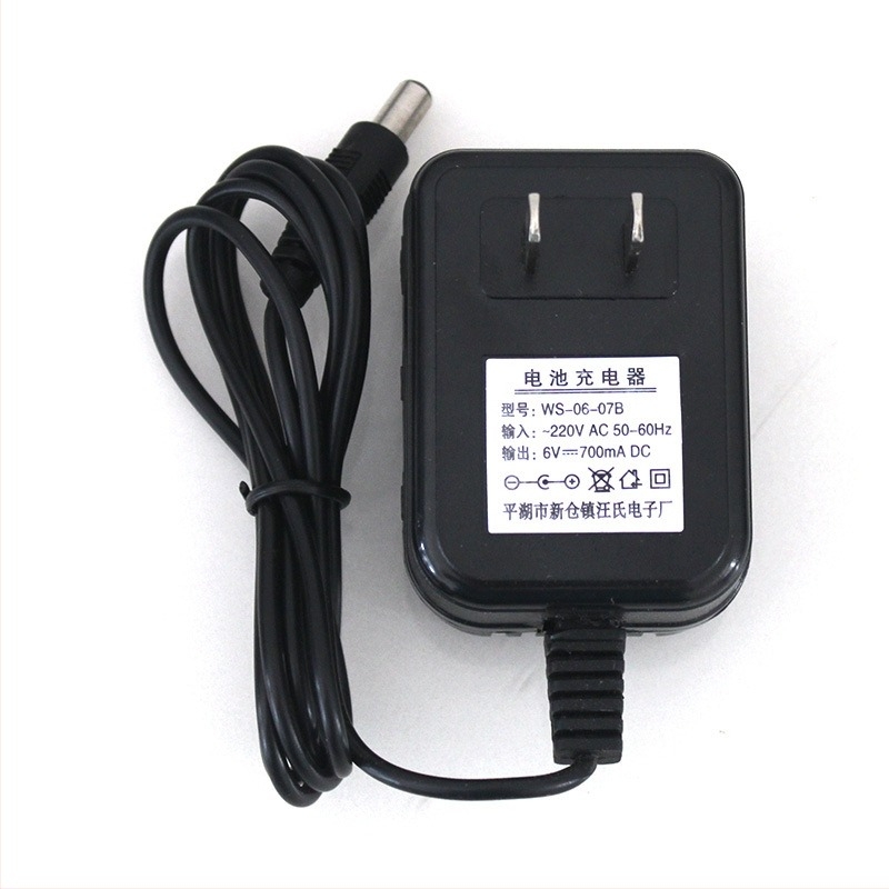 Wang's WS0607B babakocsi töltő gyermek elektromos járműhöz – 6V DC, 500 mA, AC bemenet 220V