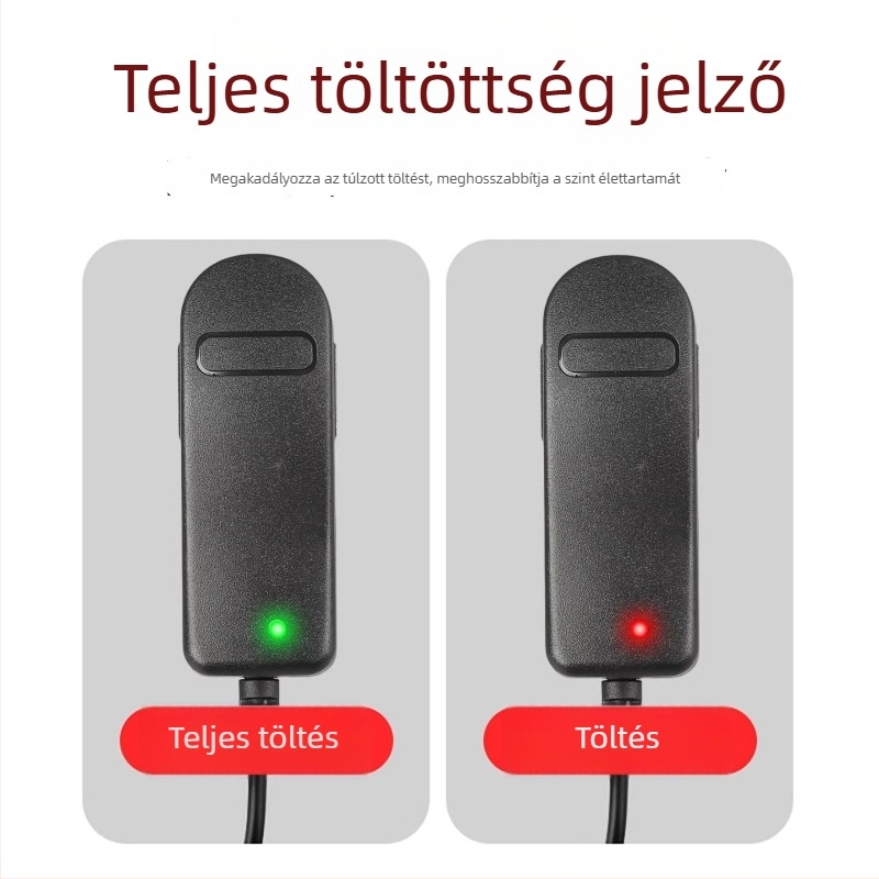 Level töltő akkumulátorhoz Type-C porttal – bemenet 100-240V, kimenet 5V-2.2A gyors töltés