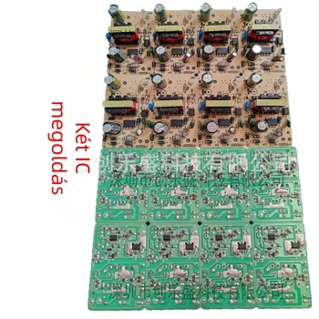 8,4V 2A lítium akkumulátor töltő - csupasz PCB 18650 polimer cellákhoz, 2-soros jelző, beépített tápegység, intelligens töltés