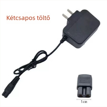 Li-ion akkumulátor fej-/lámpa töltő, univerzális kétlyukú töltő, bemenet 4.2V, kimenet 4.2V 0.6A