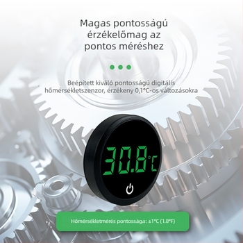 Elektronikus víztermometer akvárium és teknősbéka tartályhoz, nagy pontosságú digitális kijelző, ABS ház, Hebei Hengshui származás