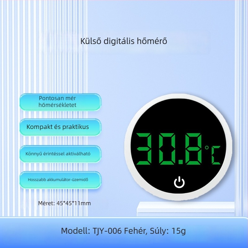 Elektronikus víztermometer akvárium és teknősbéka tartályhoz, nagy pontosságú digitális kijelző, ABS ház, Hebei Hengshui származás