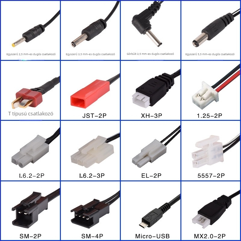 MQ 6V töltő akkukhoz, bemenet 220–240V AC, kimenet DC 6V