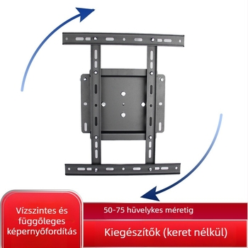 Forgatható TV falikonzol kiegészítő – padlón álló TV tartó, anyag: hidegen hengerelt acél, tömeg 1,5 kg