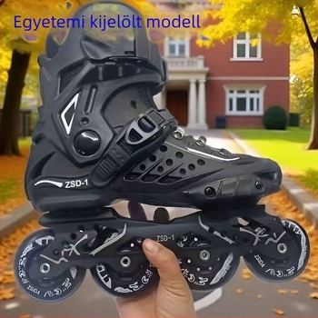 Felnőtt uniszex görkorcsolya - PVC felső rész, PU kerekek, egyrudas kivitel, talp marhaínból
