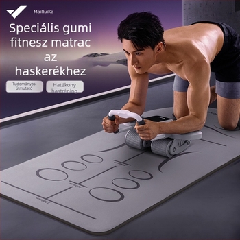 Merach jóga matrac testvonal-vezetővel, kétoldalú csúszásmentes felület, anyag: gumi/TPE, vastagság 5–6 mm, tömeg 0,65 kg vagy 2,7 kg