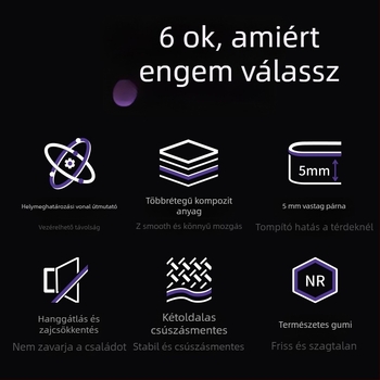 Merach jóga matrac testvonal-vezetővel, kétoldalú csúszásmentes felület, anyag: gumi/TPE, vastagság 5–6 mm, tömeg 0,65 kg vagy 2,7 kg