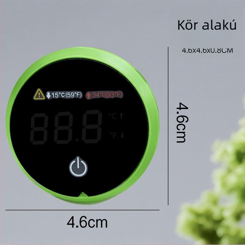 Akvárium hőmérő - nagy pontosságú, mini digitális, külső tapadó szenzor