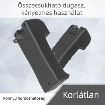 Két rekeszes 18650 Li-ion akkumulátor töltő, összecsukható dugóval, többfunkciós, töltésvédelmi független vezérléssel, bemenet AC100-240V, kimenet DC3.7V 1A