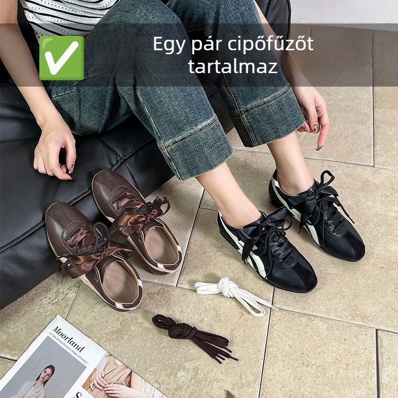 Női cipő rejtett emeléssel (3-5 cm), velúr anyagú, fűzővel, gumitalp