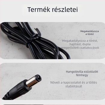 Li-ion szerszám akkumulátor töltő intelligens kijelzővel, kompatibilis 12.6V/16.8V/21V akkumulátorokkal, bemenet 100-240V, kimenet 16.8V 1A