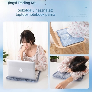 Gel Ice Cushion nyári hűtésre – lélegző PVC anyag, jégkristály töltés, modern minimalista stílus, hőguta megelőzése (Márka: Scenery)