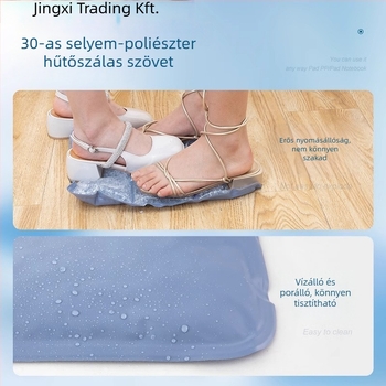 Gel Ice Cushion nyári hűtésre – lélegző PVC anyag, jégkristály töltés, modern minimalista stílus, hőguta megelőzése (Márka: Scenery)