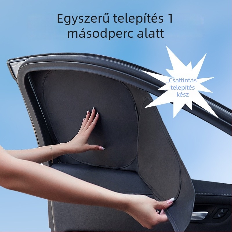 Autóablak napvédő panel, poliészter, beépített telepítés, testreszabható, speciális autókhoz