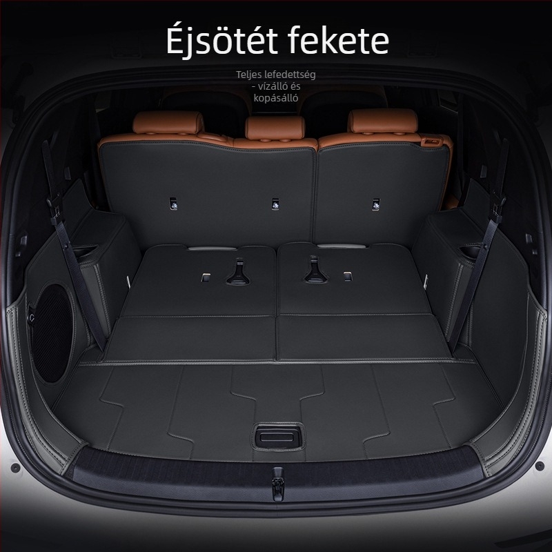 BYD Tang DMI csomagtartó szőnyeg, teljes lefedés, 2024 Honor kiadású Tang EV 7 üléses, anyag: TPE+XPE csúszásmentes felület, termékkód 71004, első osztályú minőség, testreszabható.