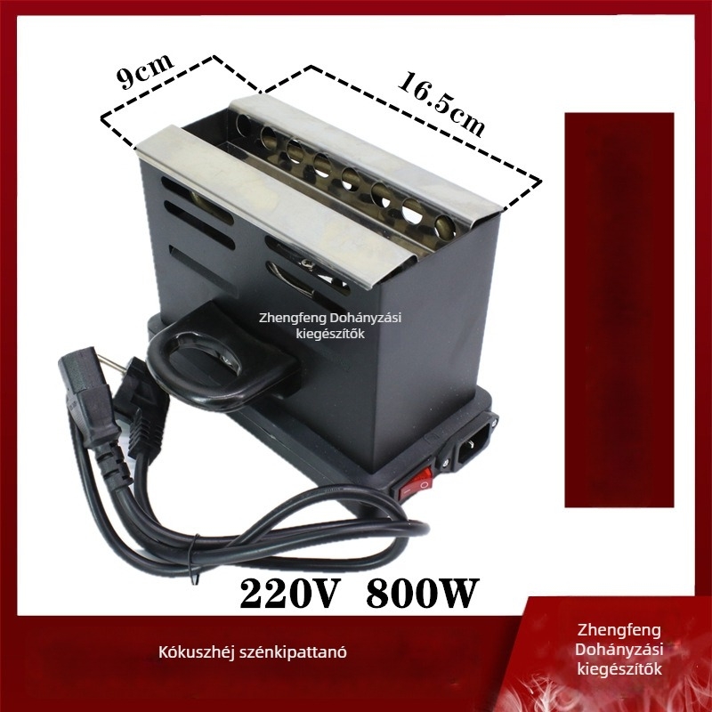 Hookah szénasztali sütő kókuszdióhéj grilllel, széngyújtó, 12 darabos készlet