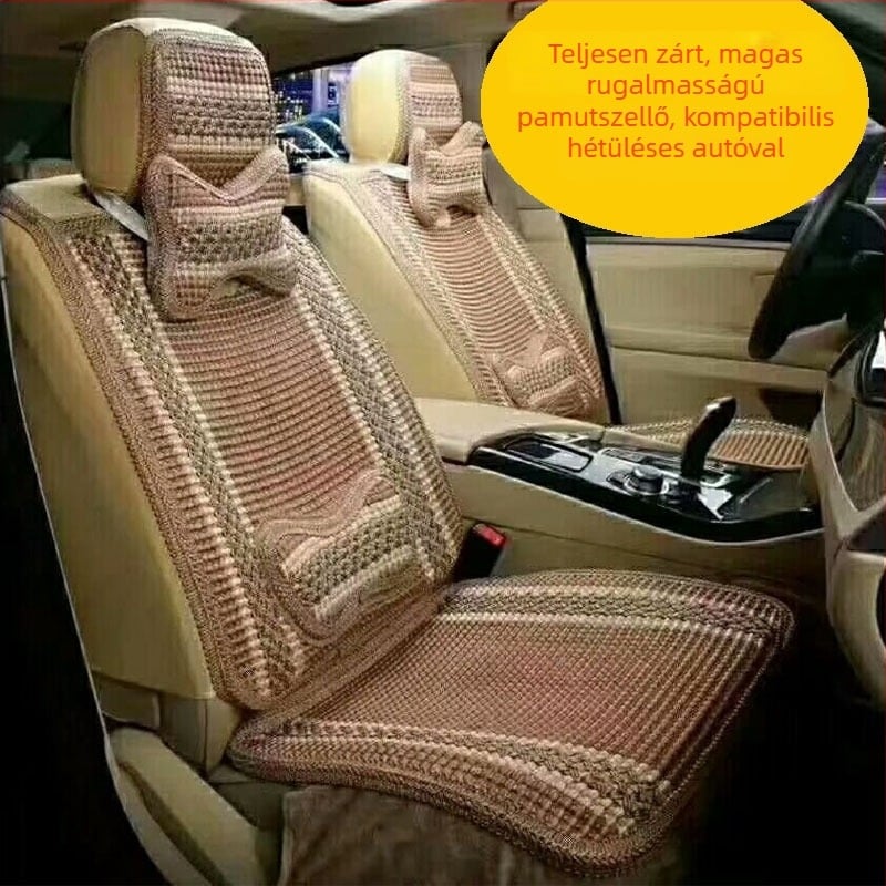 Autóülés párna készlet, magas rugalmú pamutból, egész éves használatra, minimalist stílus, szellőzés