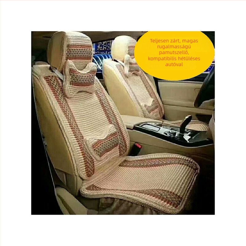 Autóülés párna készlet, magas rugalmú pamutból, egész éves használatra, minimalist stílus, szellőzés