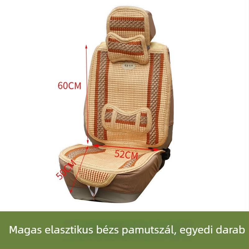 Autóülés párna készlet, magas rugalmú pamutból, egész éves használatra, minimalist stílus, szellőzés