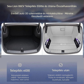 BYD Seal 06EV csomagtartó matrac, hátsó rekeszhez matrac, autó belső átalakítási kiegészítők, kopásálló
