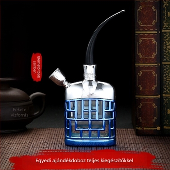 Műanyag vízipipa több szűrővel, mosható, keringő szűrőrendszerrel – ajándékdobozos csomagolás