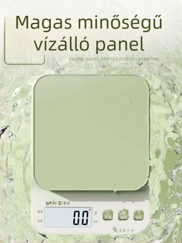 Konyhai elektronikus mérleg, magas pontosságú gram-skála, USB-tápellátású, háztartási élelmiszerméréshez és sütéshez