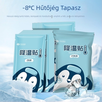 Gyors hűtésre szolgáló hűtőtapasz (PVC anyag; víz töltés; hőguta megelőzése)