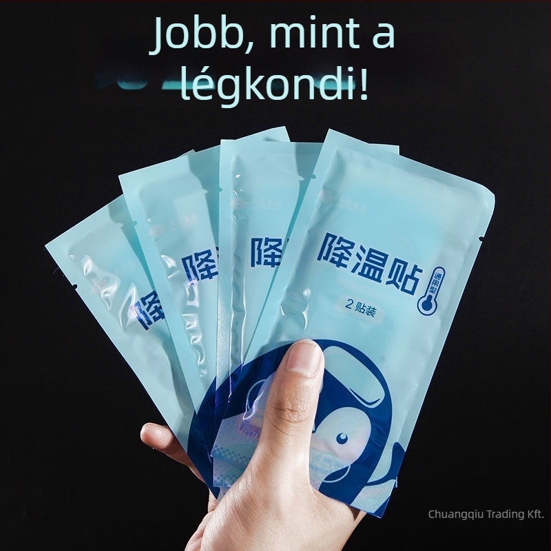 Gyors hűtésre szolgáló hűtőtapasz (PVC anyag; víz töltés; hőguta megelőzése)