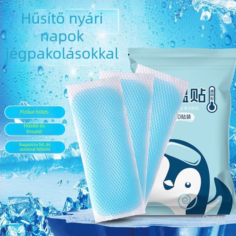 Gyors hűtésre szolgáló hűtőtapasz (PVC anyag; víz töltés; hőguta megelőzése)