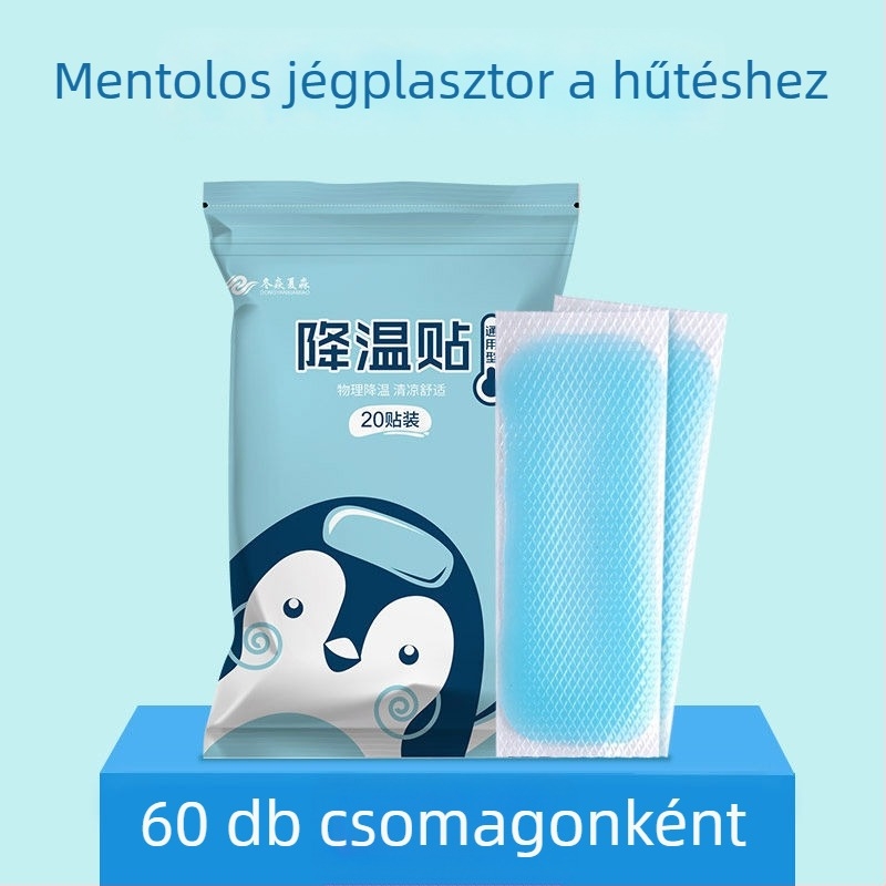 Gyors hűtésre szolgáló hűtőtapasz (PVC anyag; víz töltés; hőguta megelőzése)