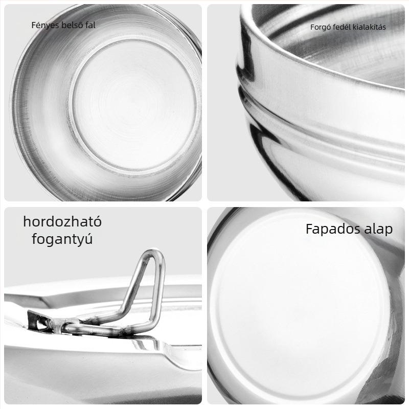 Fedéllel ellátott hamutál rozsdamentes acélból, szélvédett, Hiyijia, Chaozhou