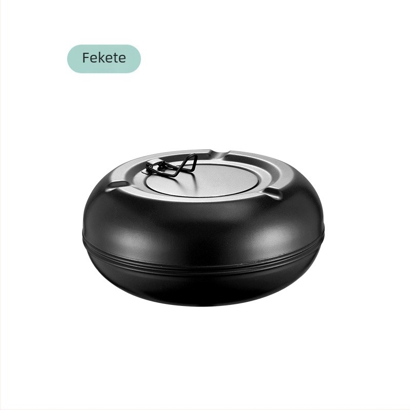 Fedéllel ellátott hamutál rozsdamentes acélból, szélvédett, Hiyijia, Chaozhou