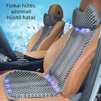 New Wynn szilikon autóülés alátét hátsó támasz és lélegző hűtő felület, masszázs és szellőzés; töltet és felület: szilikon; minden évszakra