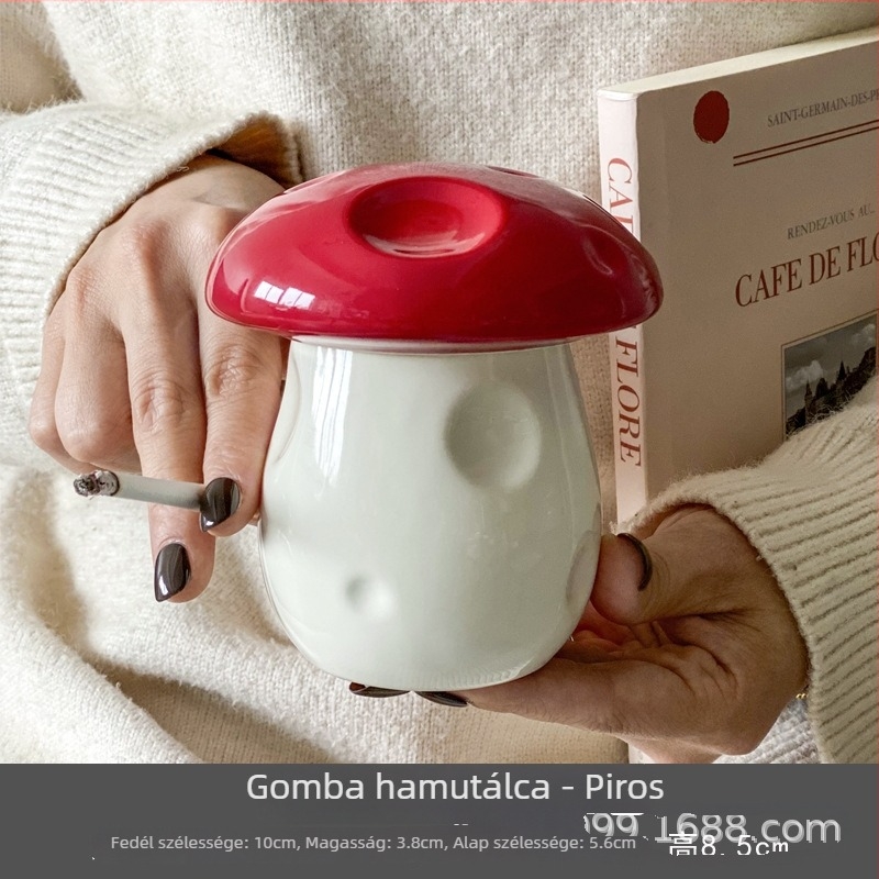Kerámia hamutál fedővel, Insta-stílusú, felső kategóriás minimalist dizájn, tároló funkcióval és nyomtatott logóval