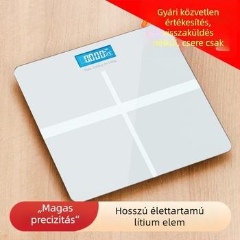 Otthoni mérleg üveg felülettel, Time Star, elektronikus, max. 180 kg, AAA/USB tápegység, magáncímke elérhető