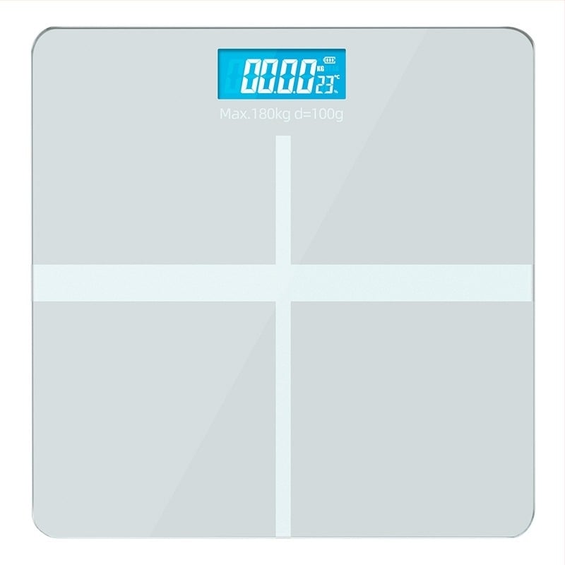 Otthoni mérleg üveg felülettel, Time Star, elektronikus, max. 180 kg, AAA/USB tápegység, magáncímke elérhető