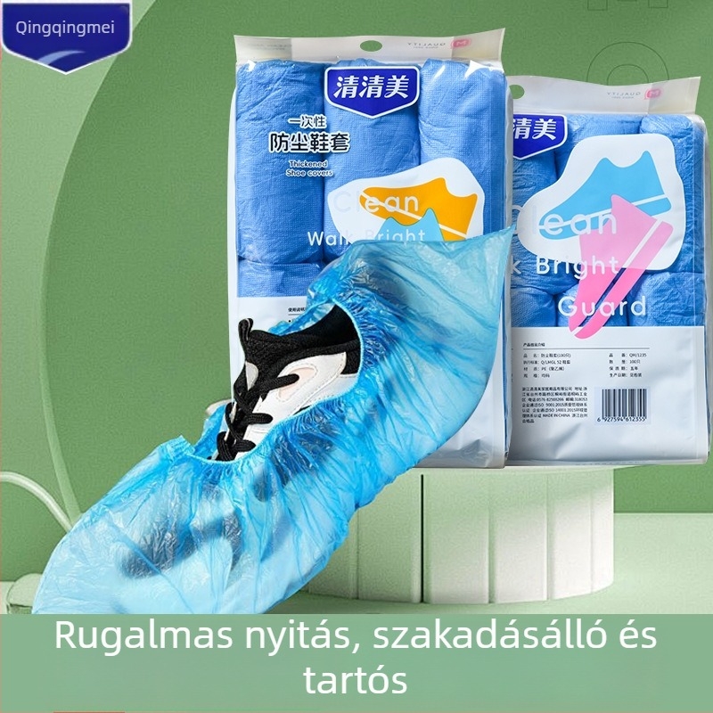 Egyszer használatos PE cipővédők – vízállóak, kopásállóak, csúszásmentes, porvédő