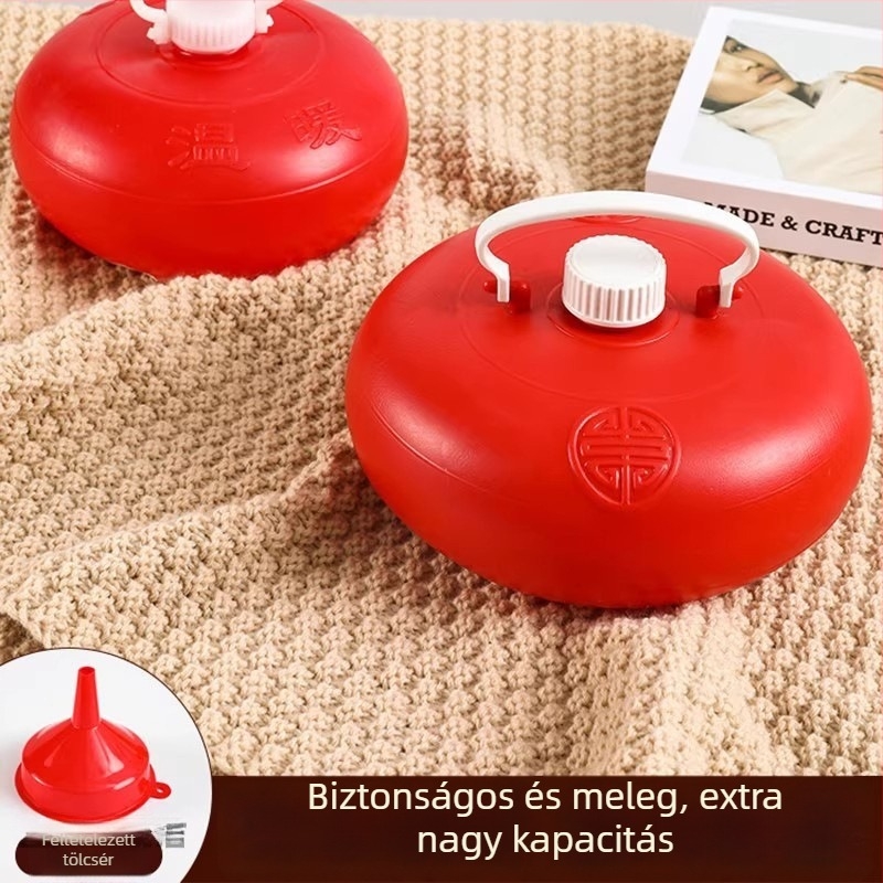 Lábfej melegítő – szövetből készült forró víz-táska, vízzel töltött melegítés, modern minimalist stílus