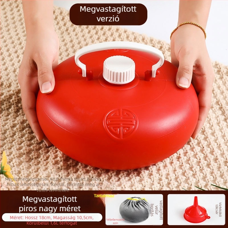 Lábfej melegítő – szövetből készült forró víz-táska, vízzel töltött melegítés, modern minimalist stílus