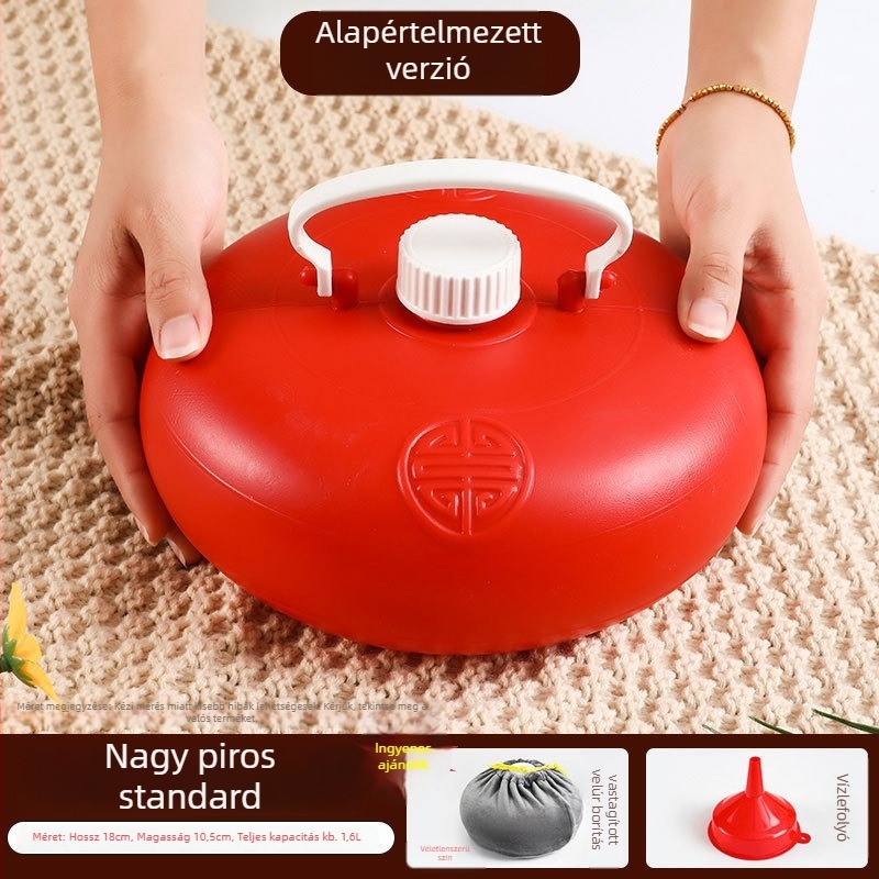 Lábfej melegítő – szövetből készült forró víz-táska, vízzel töltött melegítés, modern minimalist stílus