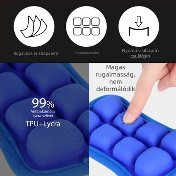 Egérpad csuklótámasz - TPU + Lycra, testreszabható, levegővel felfújható légpárna, modern stílus, egyoldalas (TPU + Lycra; testreszabható; levegővel felfújható légpárna; modern stílus; egyoldalas)