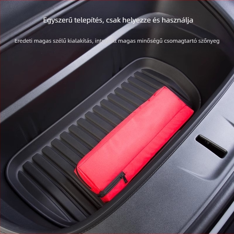 Tesla Model Y3 integrált csomagtartó szőnyeg, TPE anyag, testreszabás elérhető, termékkód 007, különleges lábbetét stílus