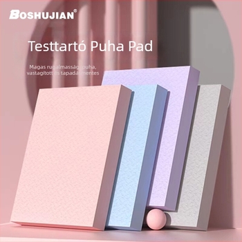 Jóga matrac vastag térd- és könyökpárnával, TPE anyag, 4 cm vastagság, 0,5 kg súly